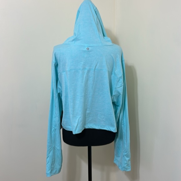 90 DEGREE BY REFLEX nwt Half Zip Pullover Hoodie Htr Aruba Blue. XXL - Picture 5 of 16